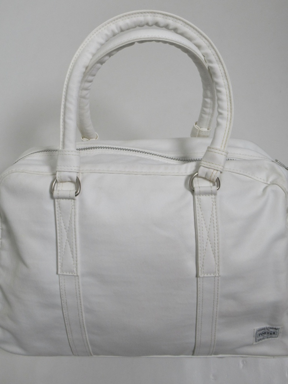 Porter Free Style Boston Bag White 15 X 12 X 6